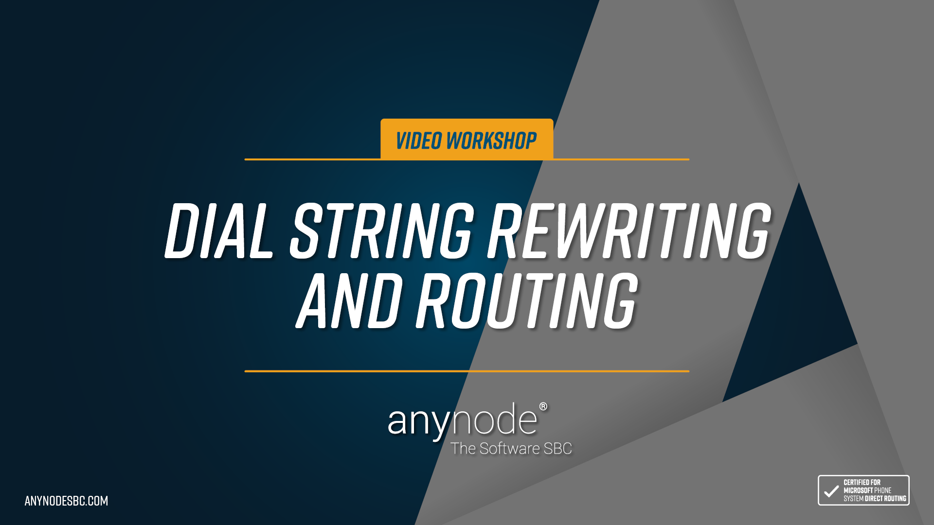 Video: Learn more about the extensive routing capabilities of anynode. Here, different phone number formats can be made compatible with each other and normalized to a uniform format.
