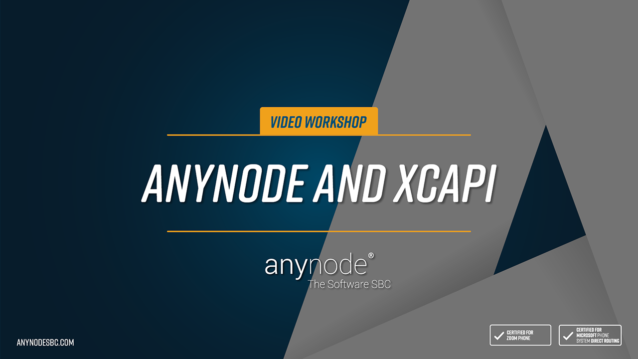 Video: Video tutorial version of this Technote: anynode 41 - anynode and XCAPI