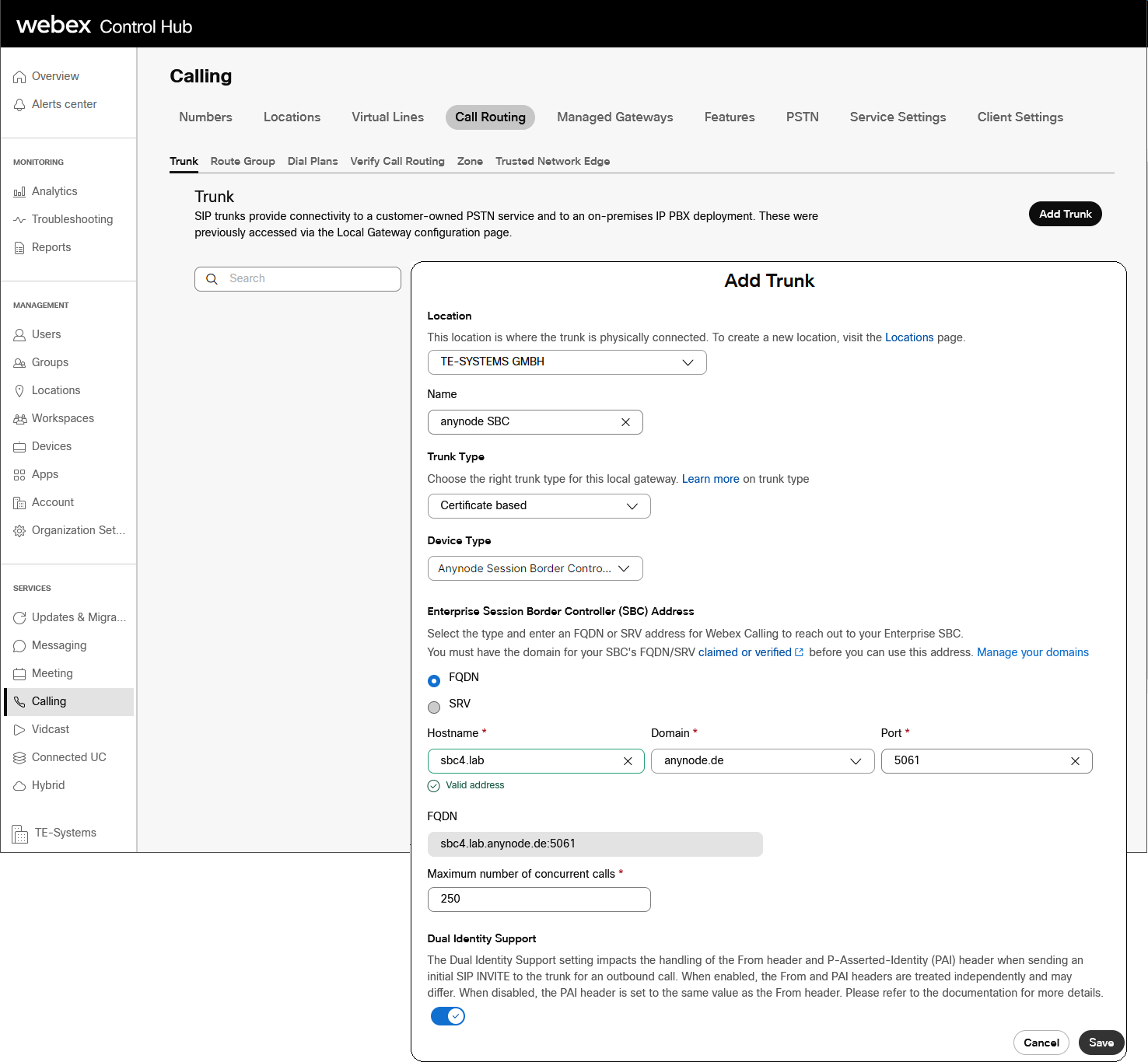 anynode-cisco-webex-calling-hub-setup-trunk