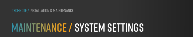 Explains Time Zone, domain and hostname settings, as well as the system identifier and the system name.