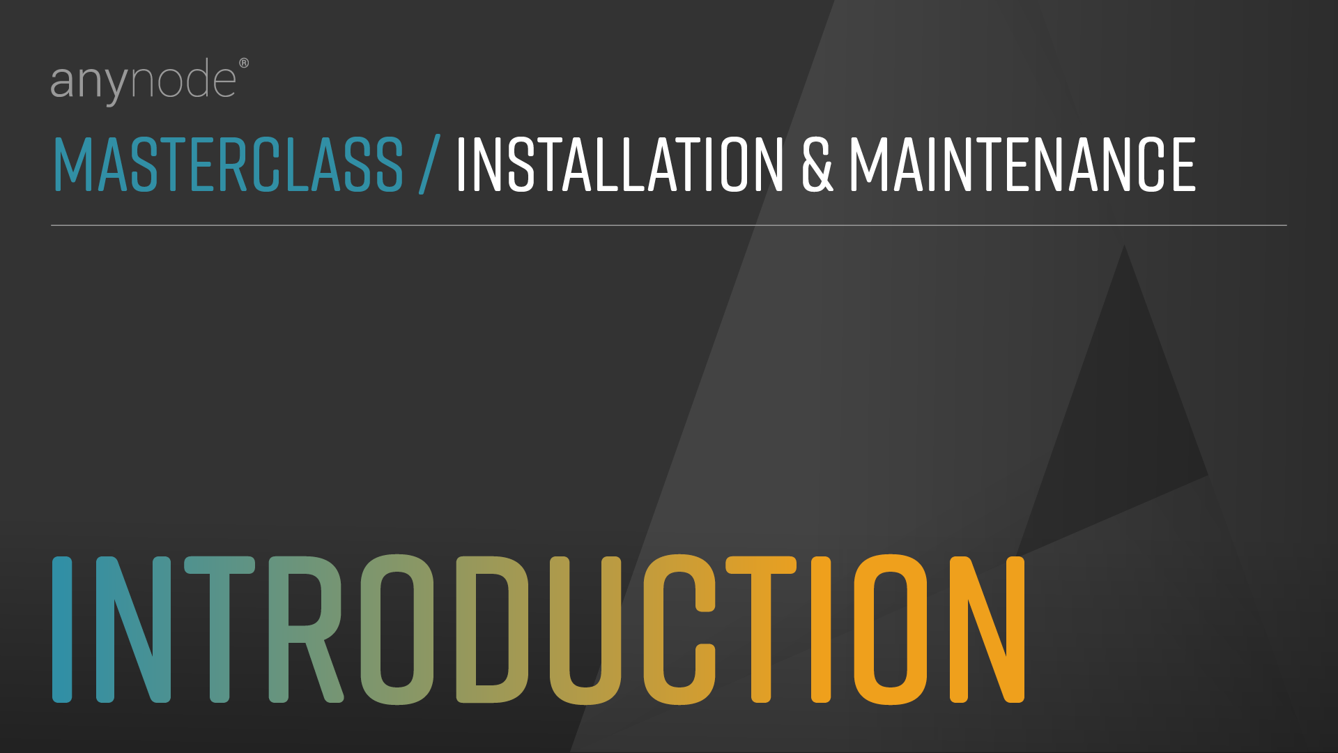 Video: Chapter overview for masterclass "Installation & Maintenance" of anynode – The Software SBC.