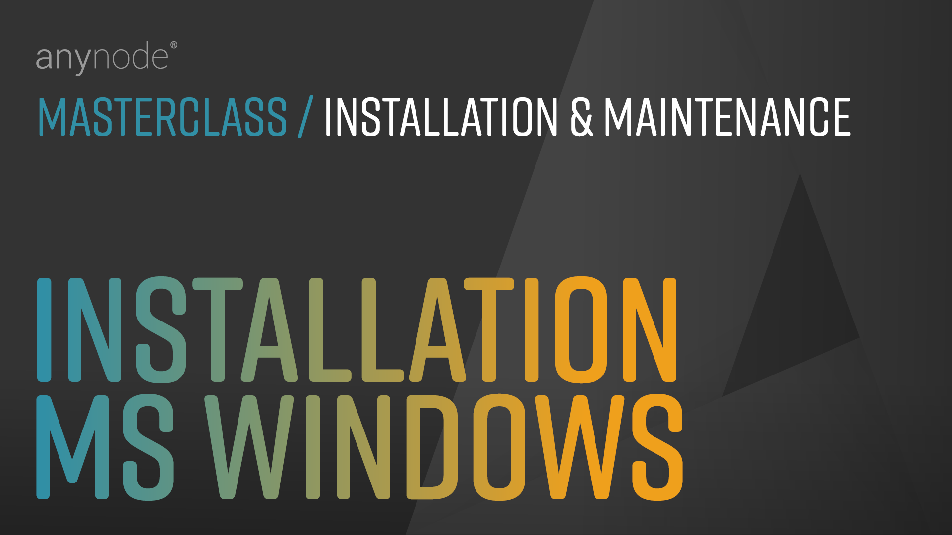 Video: Procedures, configurations, and best practices for a successful installation of anynode – The Software SBC on your Windows environment.