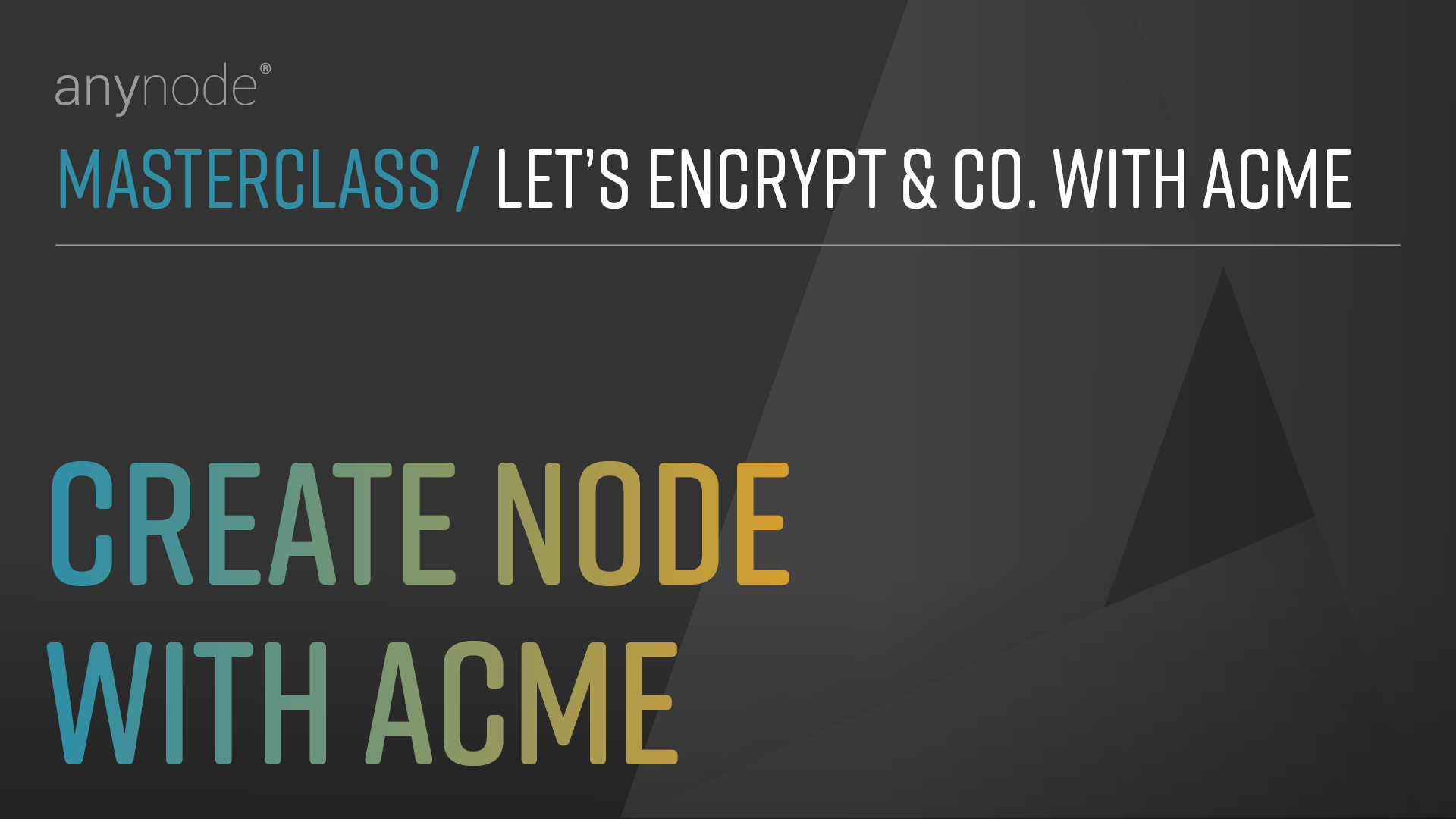 video: Incorporating a node featuring a certification issuance provider with anynode – The Software SBC and Let's Encrypt, Zero SSL, and GoDaddy.