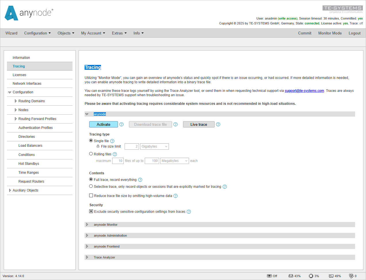 anynode-mitel-os4k-v11-frontend-tracing-activate
