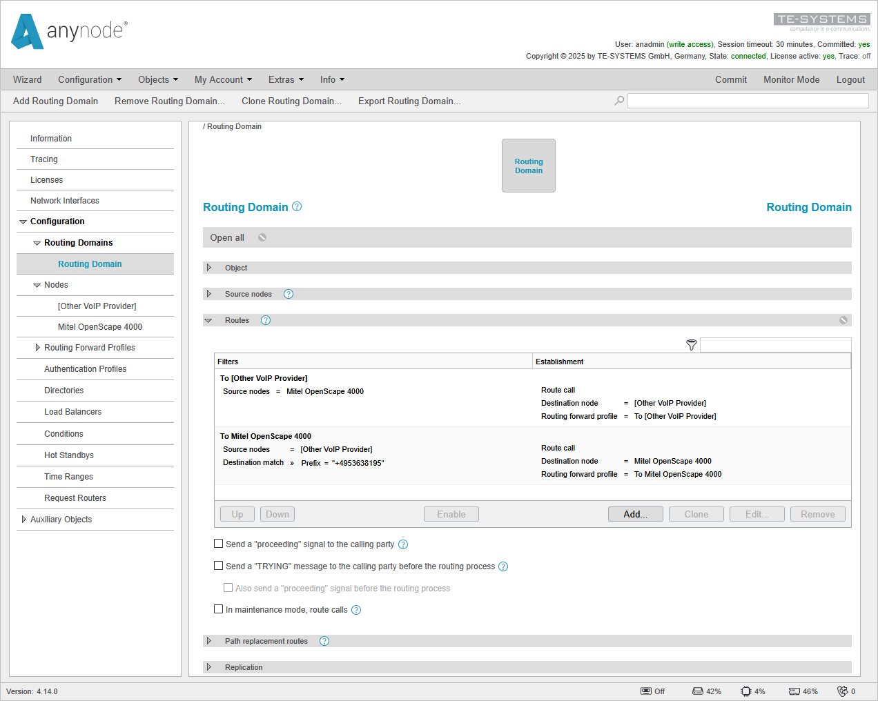 anynode-mitel-os4k-v11-routing-domain-details
