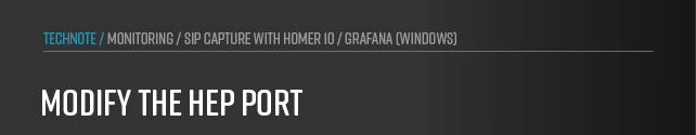 Graphic: How to adjust the HEP capture port in the Docker configuration to ensure anynode sends SIP data to the correct Homer 10 listener. 
