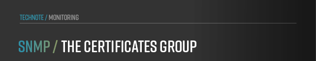 This chapter details the OIDs and corresponding names for the certificates group in anynode.