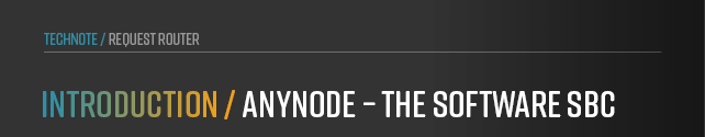 anynode – The Software SBC – for secure real-time communication sessions. Installed on hardware or virtualized environments, choose Azure or AWS.