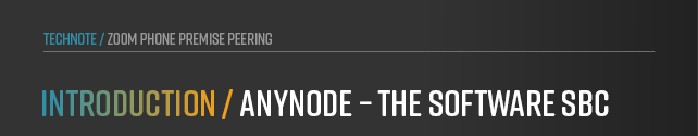 anynode – The Software SBC – for secure real-time communication sessions. Installed on hardware or virtualized environments, choose Azure or AWS.