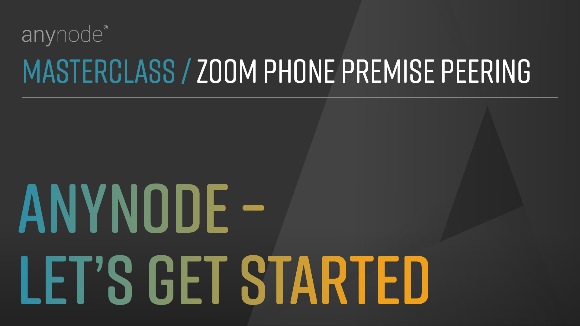 Video: Learn how to set up anynode with First Start, Scenario Selection in anynode Wizard, and start of Guided Setup Process.