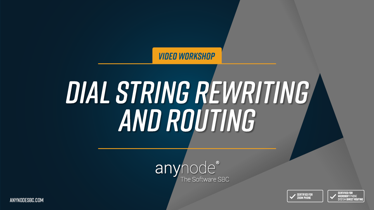 Video: Learn more about the extensive routing capabilities of anynode. Here, different phone number formats can be made compatible with each other and normalized to a uniform format.