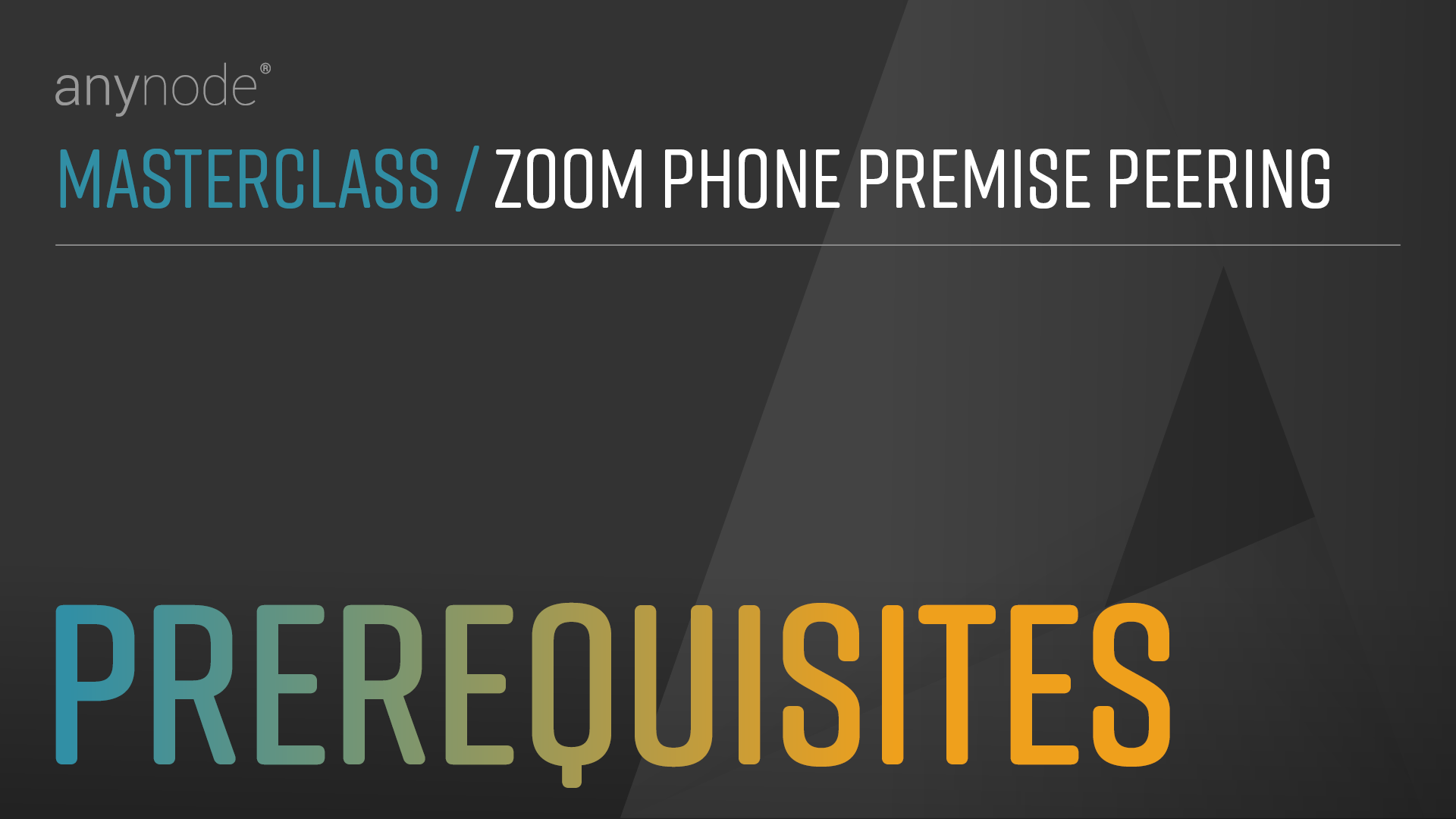 Video: See anynode's requirements for Zoom Phone Premise Peering. Configure connections, IP/DNS, certificates. Use Zoom-certified anynode for seamless integration.