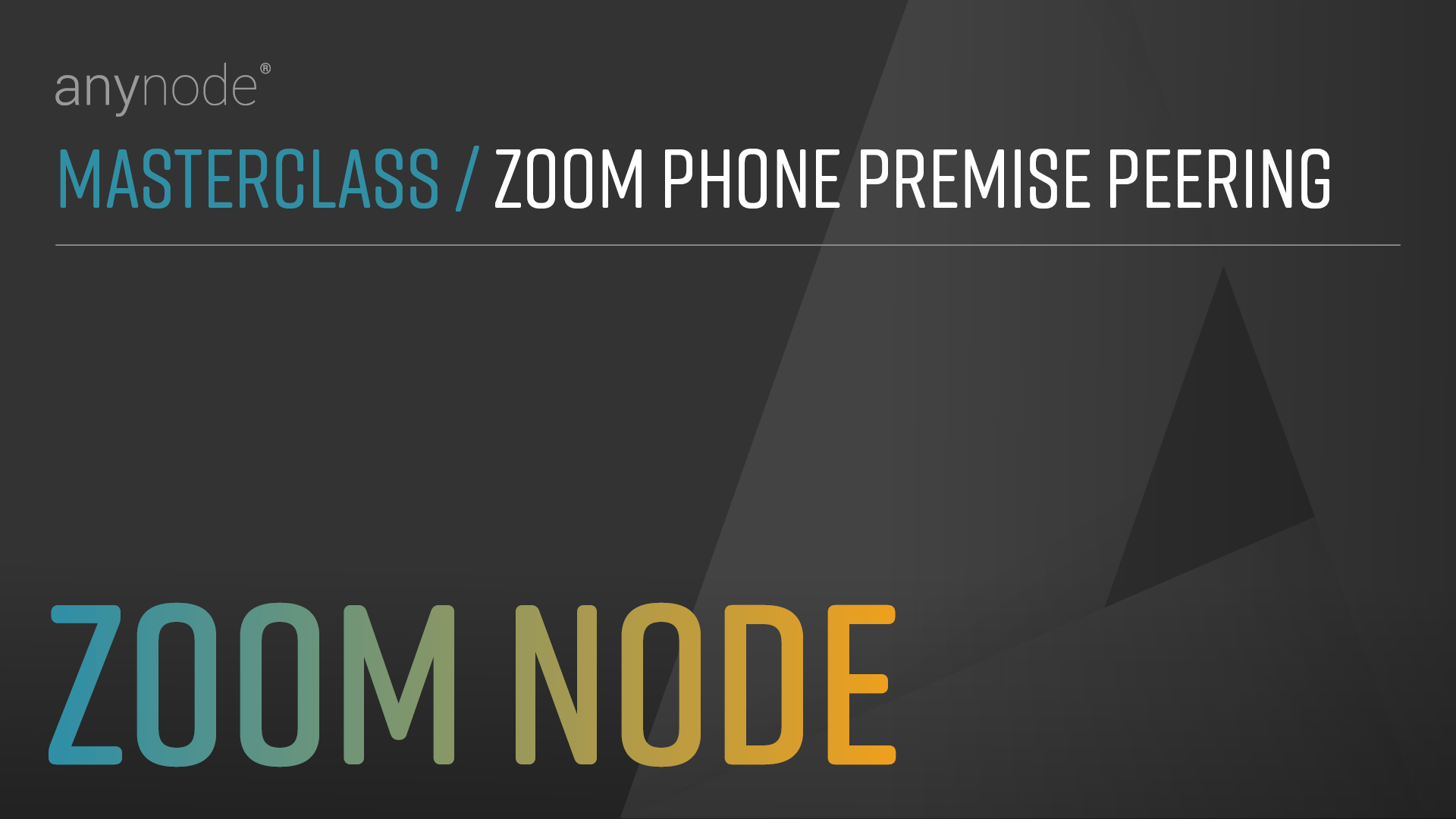 Video: Set up a Zoom Node in anynode. Step-by-step guide – node type, network controller, ports, certificates, SBC FQDN, and more. Streamline Zoom Phone integration.